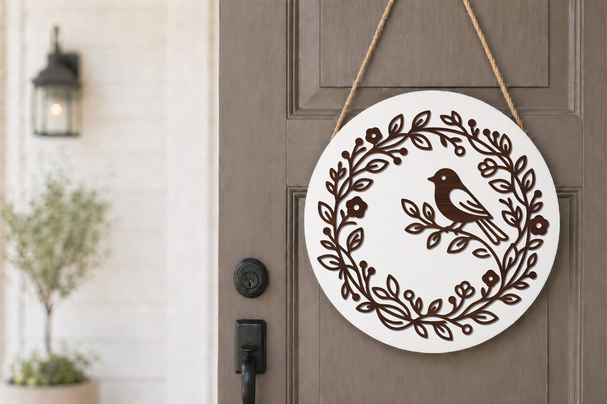Bird Wreath SVG