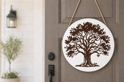 Oak Tree Laser Cut SVG
