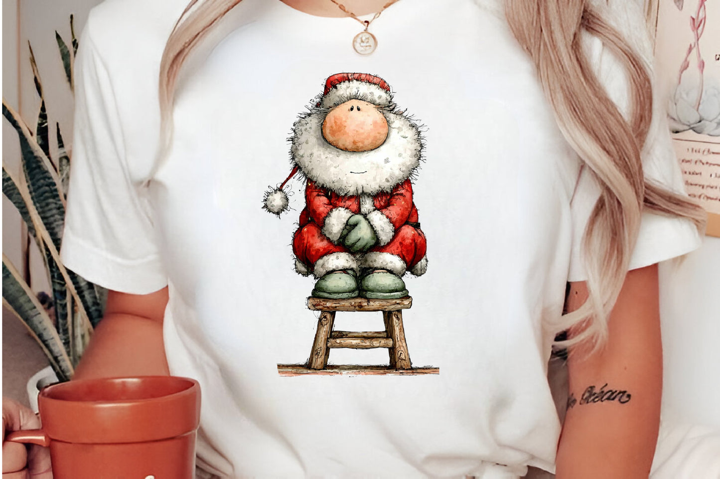 Christmas Santa & Reindeer Clipart PNG