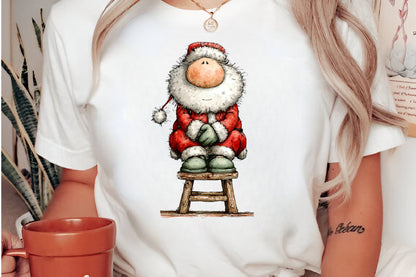 Christmas Santa & Reindeer Clipart PNG