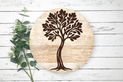 Curved Tree Laser Cut SVG