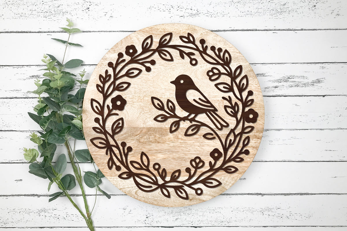 Bird Wreath SVG