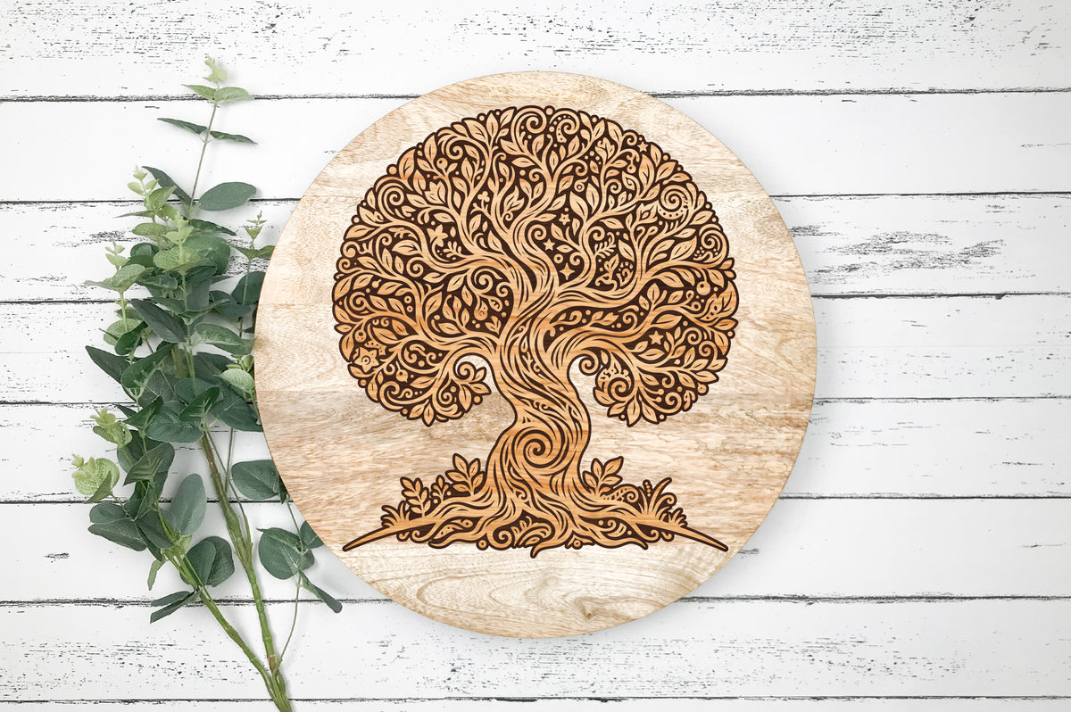 Ornate Tree of Life SVG Cut File