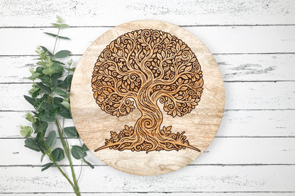 Ornate Tree of Life SVG Cut File