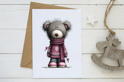 Christmas Teddy Bear Clipart PNG