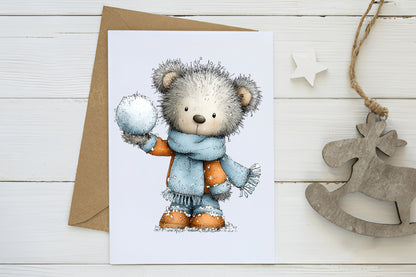 Christmas Teddy Bear Clipart PNG