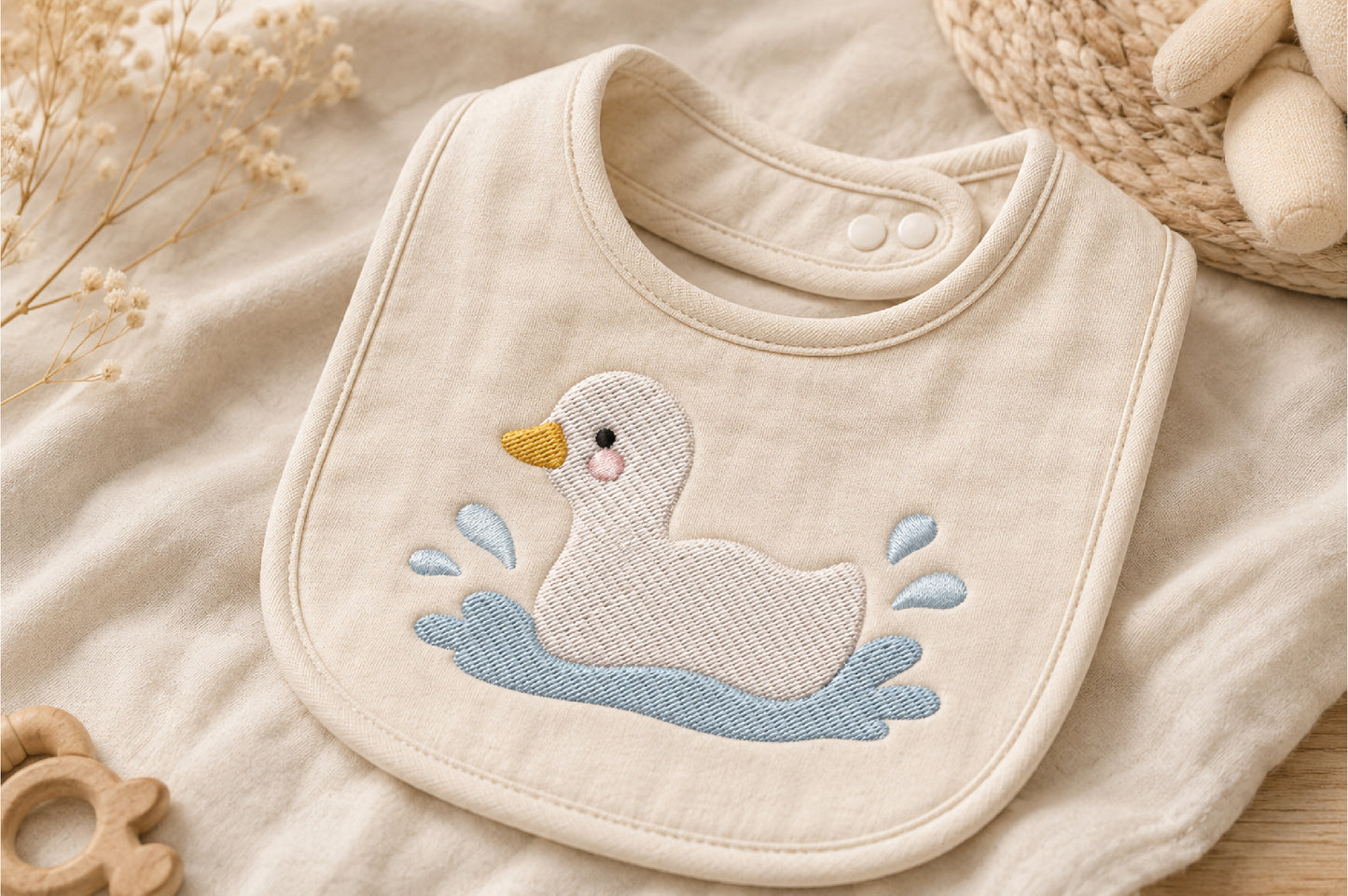 Cute Duck Machine Embroidery Bundle – Adorable Duck Embroidery Designs, Sweet Farm Bird Machine Embroidery