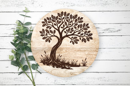 Twisted Tree Laser Cut SVG