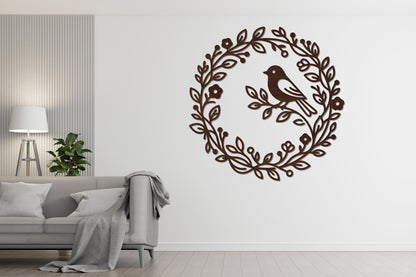 Bird Wreath SVG