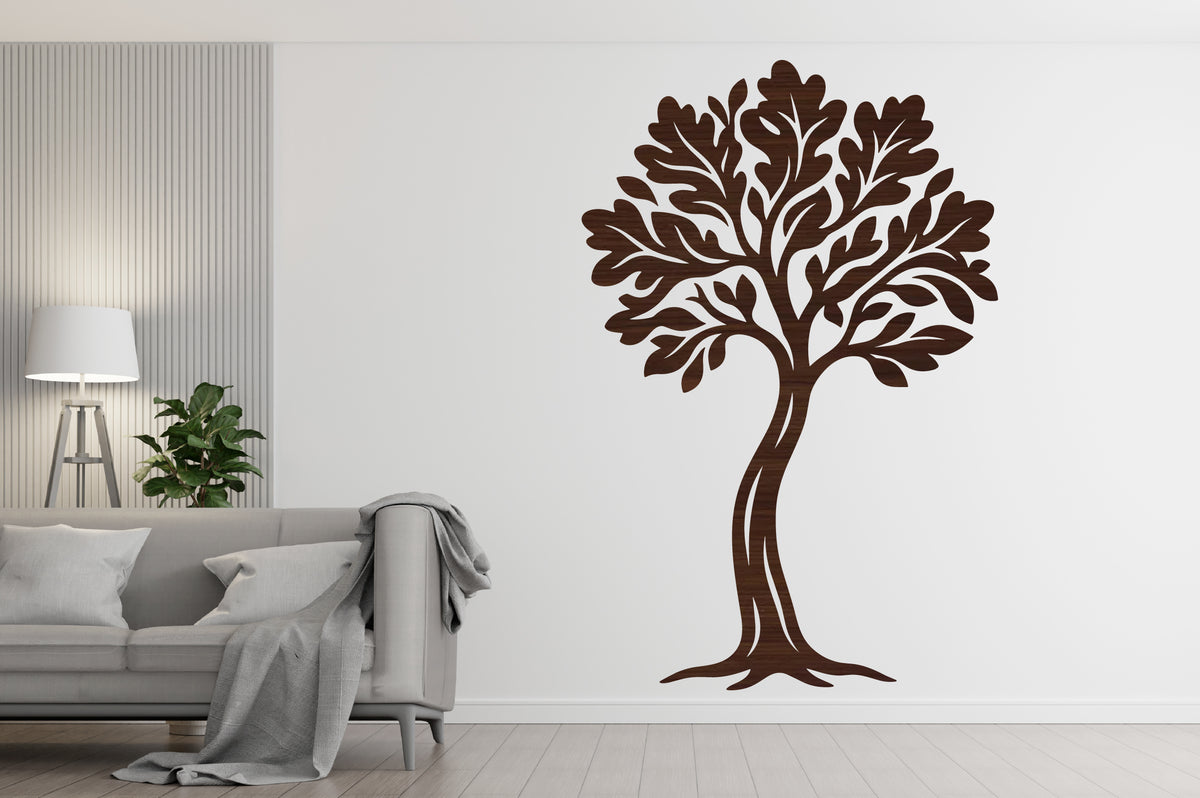 Curved Tree Laser Cut SVG