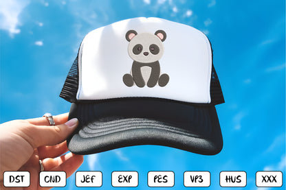 Cute Panda Embroidery Design Bundle – Adorable Panda Bear Machine Embroidery Patterns, Kawaii Animal Embroidery