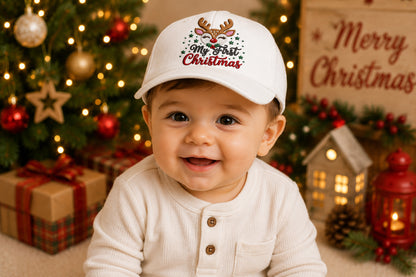 Baby Christmas Reindeer Embroidery Design – Cute Reindeer Machine Embroidery Pattern, Adorable Christmas Baby Embroidery Design