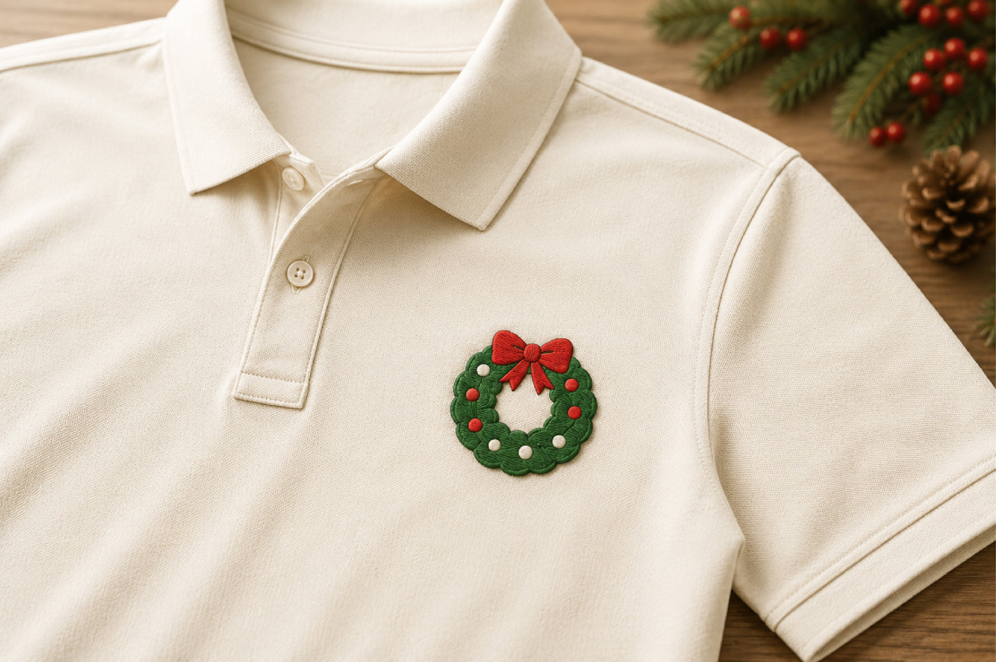Cute Christmas Machine Embroidery Design – Adorable Holiday Machine Embroidery Pattern, Festive Christmas Embroidery Design