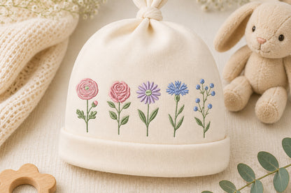 Cute Flower Embroidery Bundle – Adorable Floral Machine Embroidery Designs, Colorful Flower Embroidery