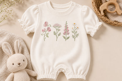 Botanical Flower Embroidery Bundle – Beautiful Floral & Botanical Machine Embroidery Designs, Nature-Inspired Flower Embroidery