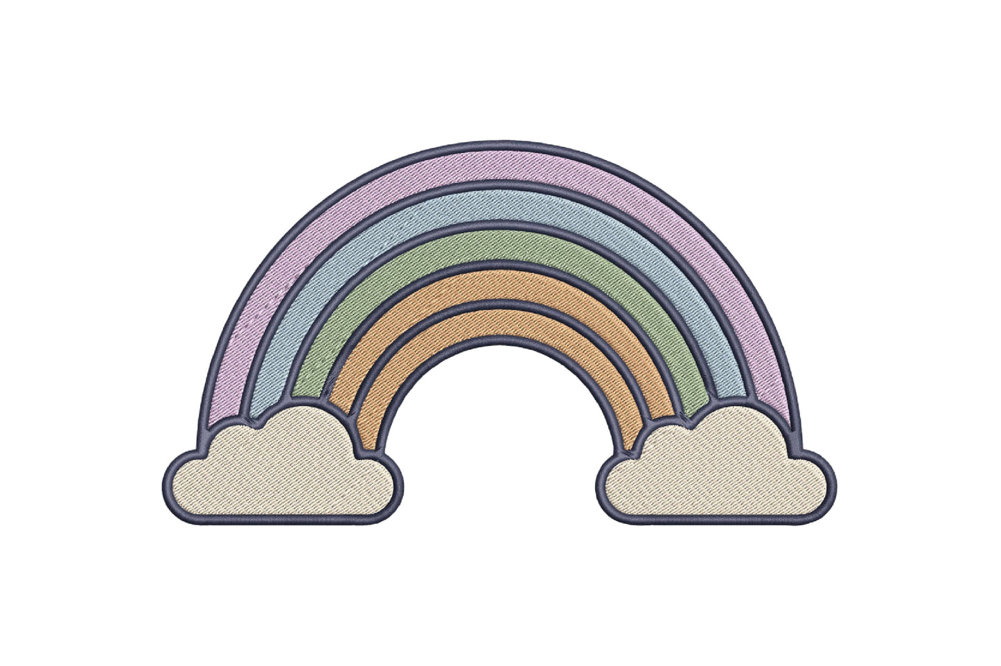 Boho Rainbow Embroidery Design