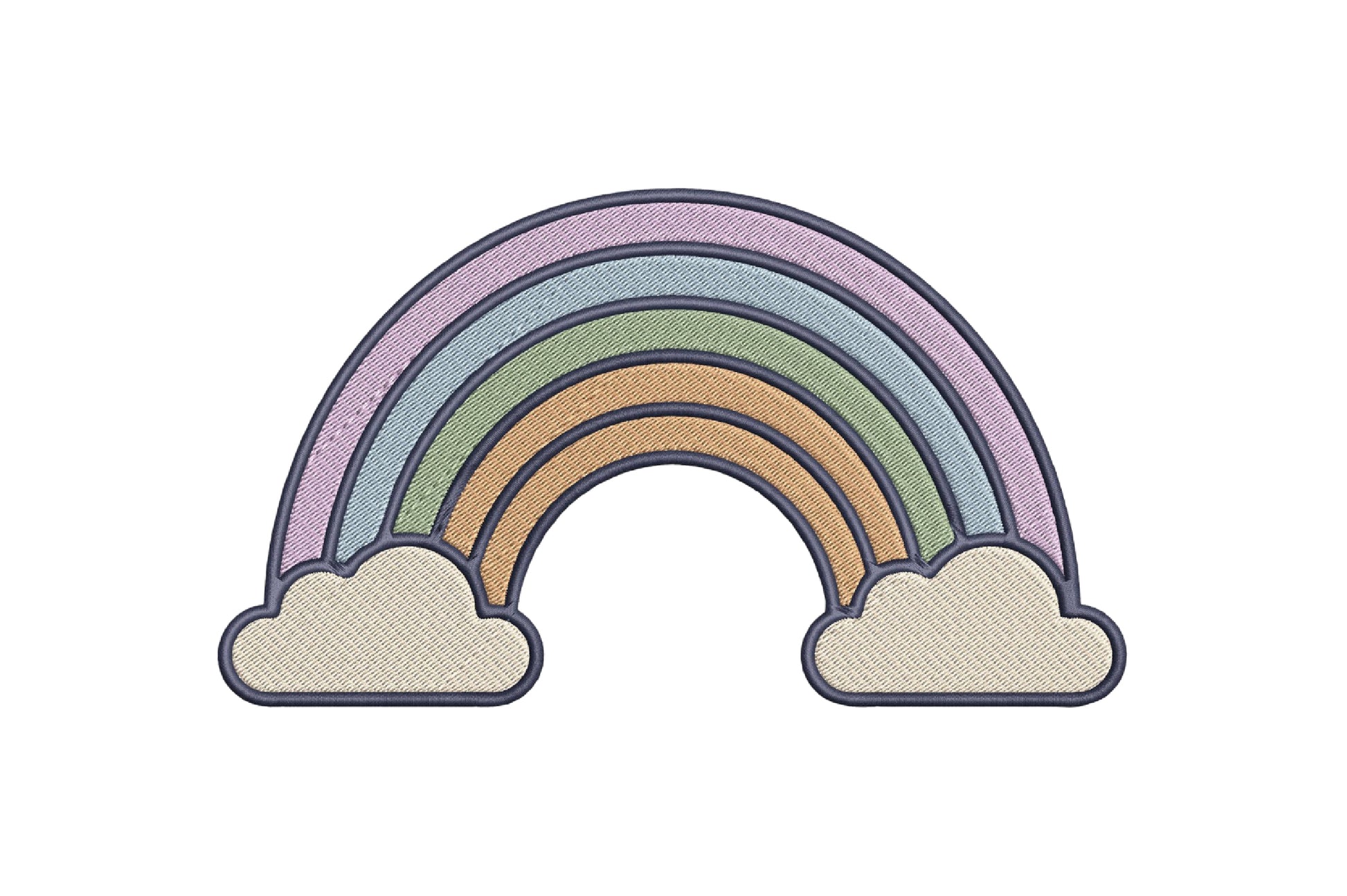 Boho Rainbow Embroidery Design