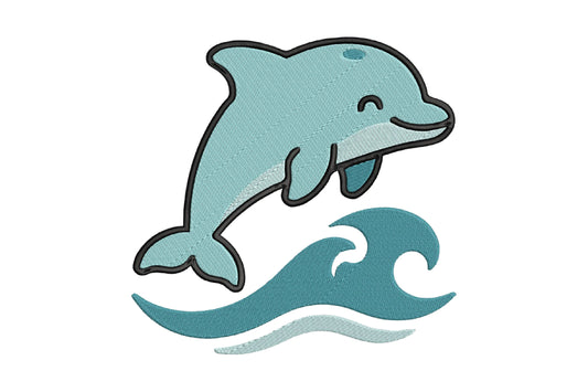 Cute Shark Embroidery Design, Adorable Kawaii Shark Machine Embroidery Pattern, Playful Ocean Shark Embroidery Design