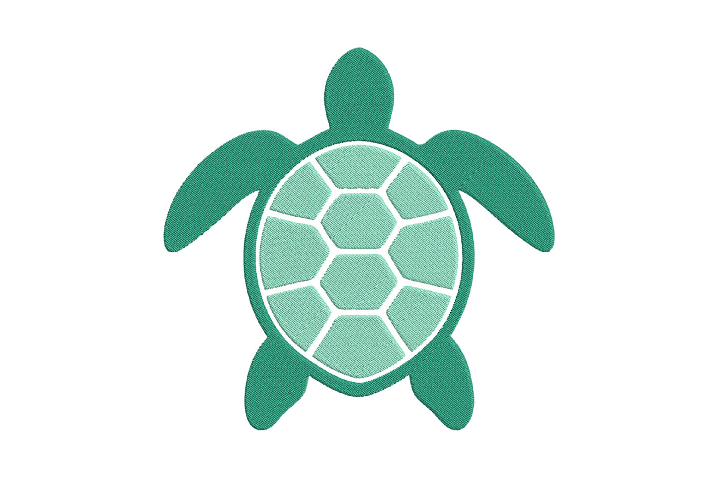 Cute Turtle Embroidery Design, Sea Turtle Machine Embroidery Pattern