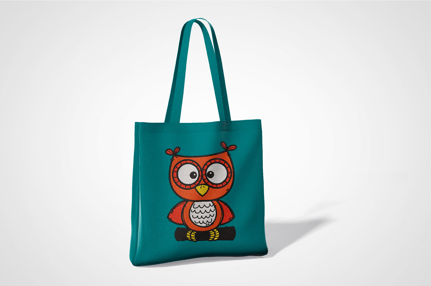 Cute Owl Embroidery Design, Adorable Kawaii Owl Machine Embroidery Pattern, Funny Orange Owl Embroidery Design