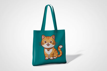 Cute Kawaii Kitty Embroidery Design, Adorable Cat Machine Embroidery Pattern, Cute Orange Tabby Cat Embroidery Design