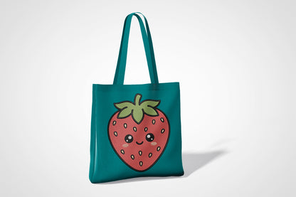 Cute Kawaii Strawberry Embroidery Design, Adorable Strawberry Machine Embroidery Pattern, Sweet Fruit Embroidery Design