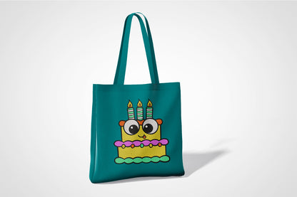 Cute Birthday Cake Embroidery Design, Adorable Kawaii Birthday Cake Machine Embroidery Pattern, Funny Cake with Candles Embroidery Design