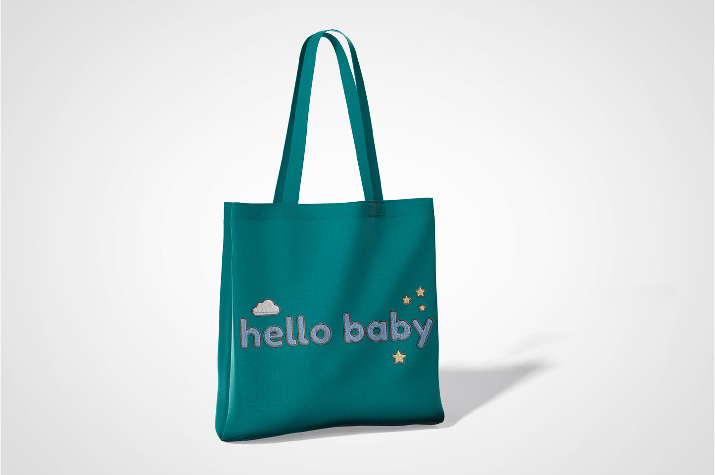 Cute Hello Baby Embroidery Design, Adorable Baby Machine Embroidery Pattern, Sweet Hello Baby Embroidery Design
