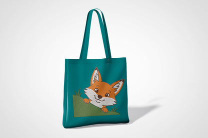 Cute Fox Embroidery Design, Adorable Fox Machine Embroidery Pattern, Woodland Animal Embroidery Design