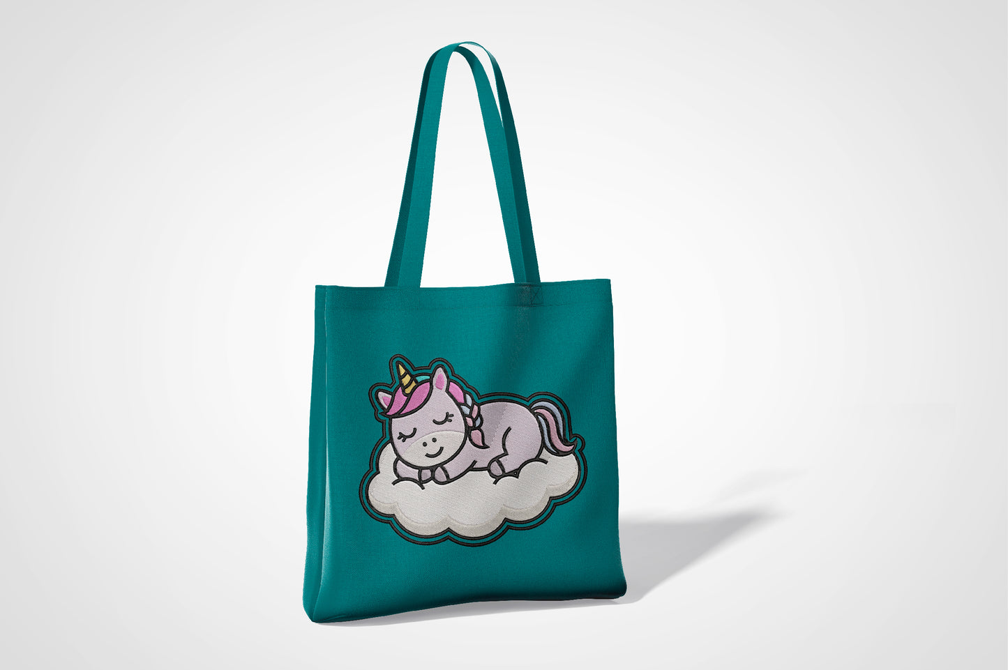 Sleeping Unicorn Embroidery Design, Cute Unicorn Machine Embroidery Pattern, Adorable Sleeping Unicorn Embroidery Design