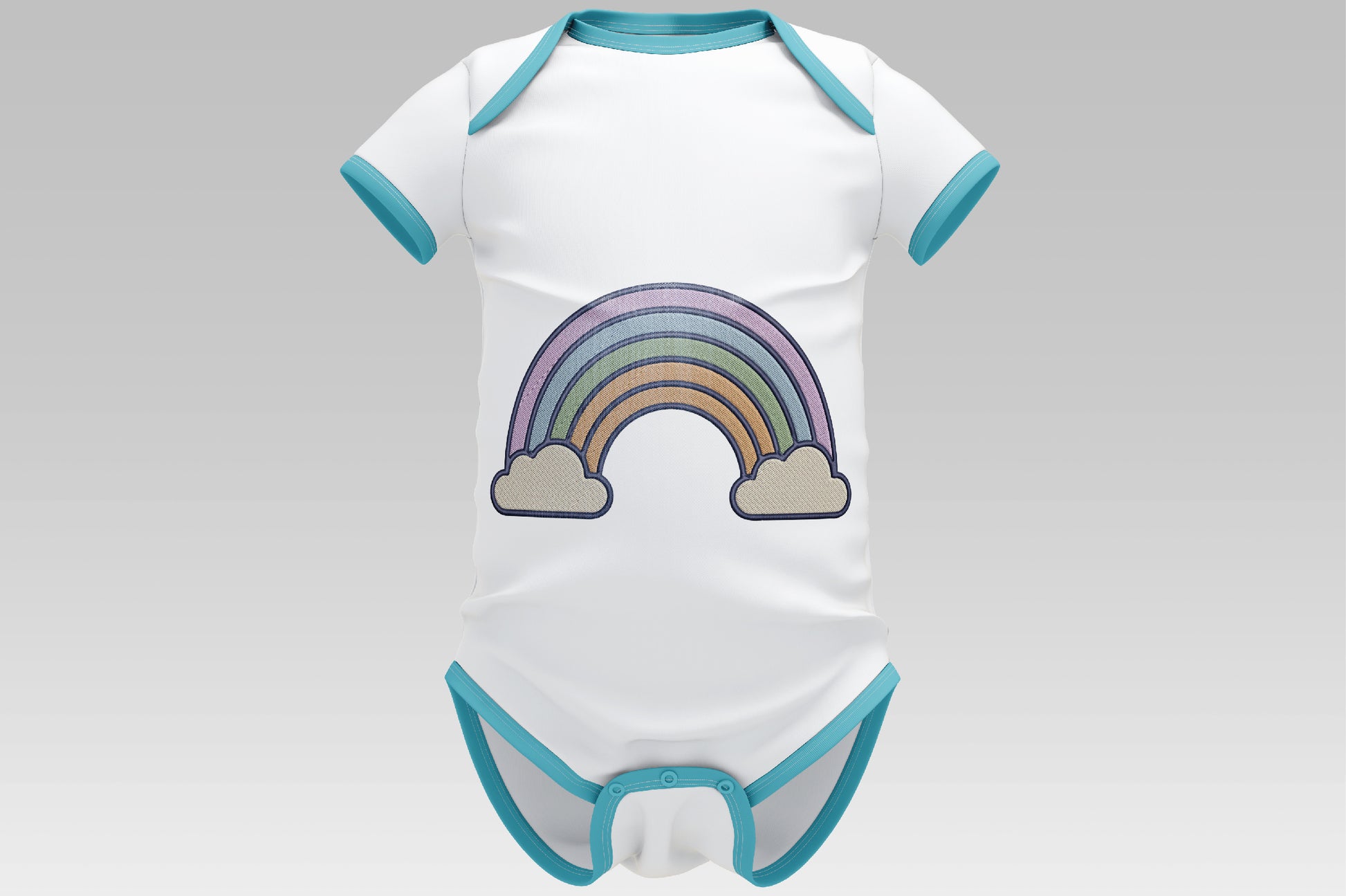 Boho Rainbow Embroidery Design