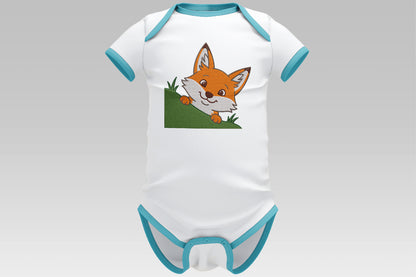 Cute Fox Embroidery Design, Adorable Fox Machine Embroidery Pattern, Woodland Animal Embroidery Design