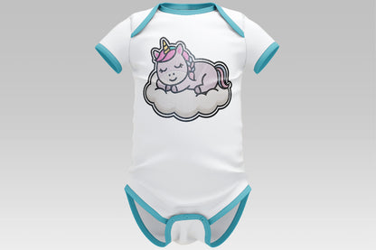 Sleeping Unicorn Embroidery Design, Cute Unicorn Machine Embroidery Pattern, Adorable Sleeping Unicorn Embroidery Design