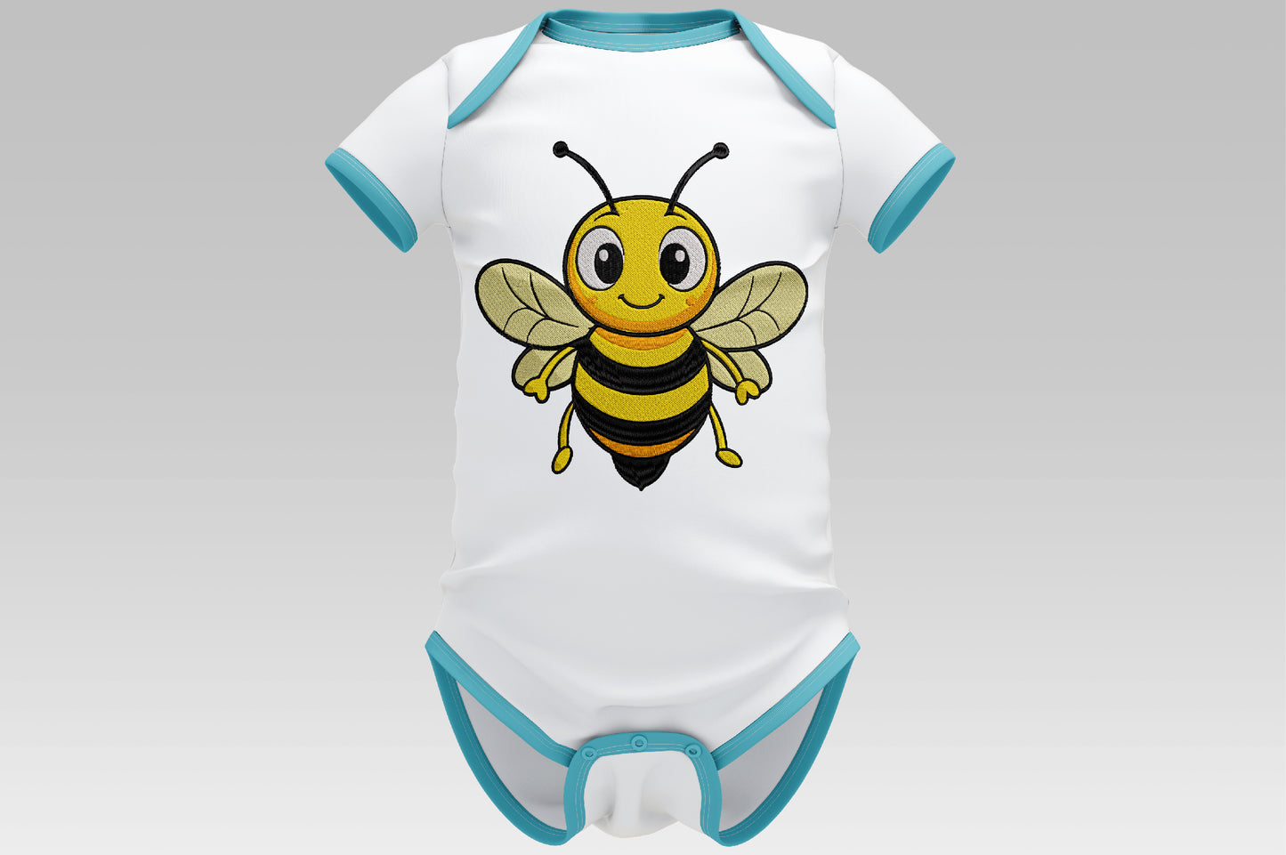 Cute Bee Embroidery Design, Adorable Honey Bee Machine Embroidery Pattern, Kawaii Bumble Bee Embroidery Design