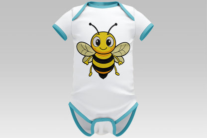 Cute Bee Embroidery Design, Adorable Honey Bee Machine Embroidery Pattern, Kawaii Bumble Bee Embroidery Design