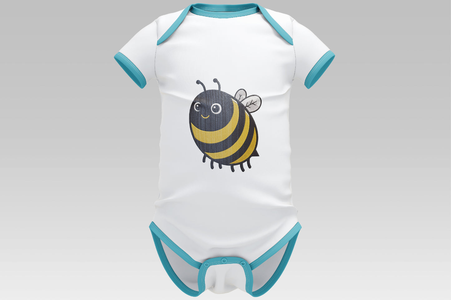 Cute Honey Bee Embroidery Design, Adorable Kawaii Bumble Bee Machine Embroidery Pattern, Cheerful Yellow and Black Honey Bee Embroidery Design