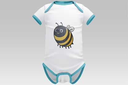 Cute Honey Bee Embroidery Design, Adorable Kawaii Bumble Bee Machine Embroidery Pattern, Cheerful Yellow and Black Honey Bee Embroidery Design