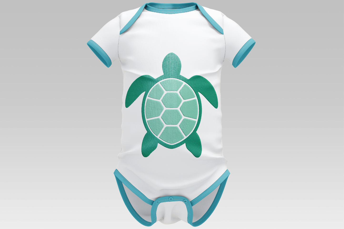 Cute Turtle Embroidery Design, Sea Turtle Machine Embroidery Pattern