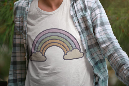Boho Rainbow Embroidery Design
