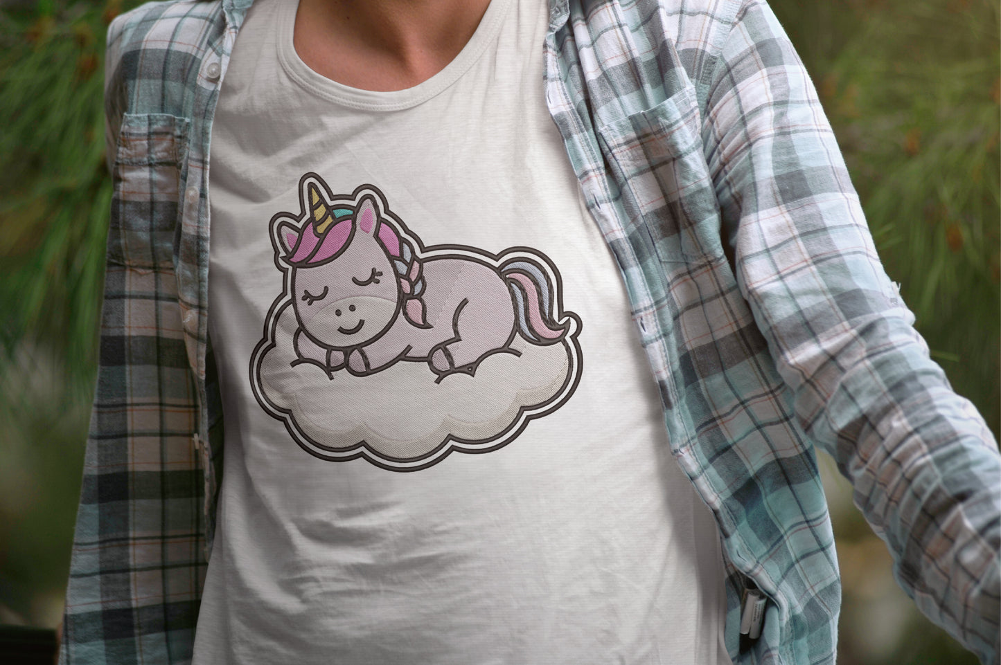 Sleeping Unicorn Embroidery Design, Cute Unicorn Machine Embroidery Pattern, Adorable Sleeping Unicorn Embroidery Design