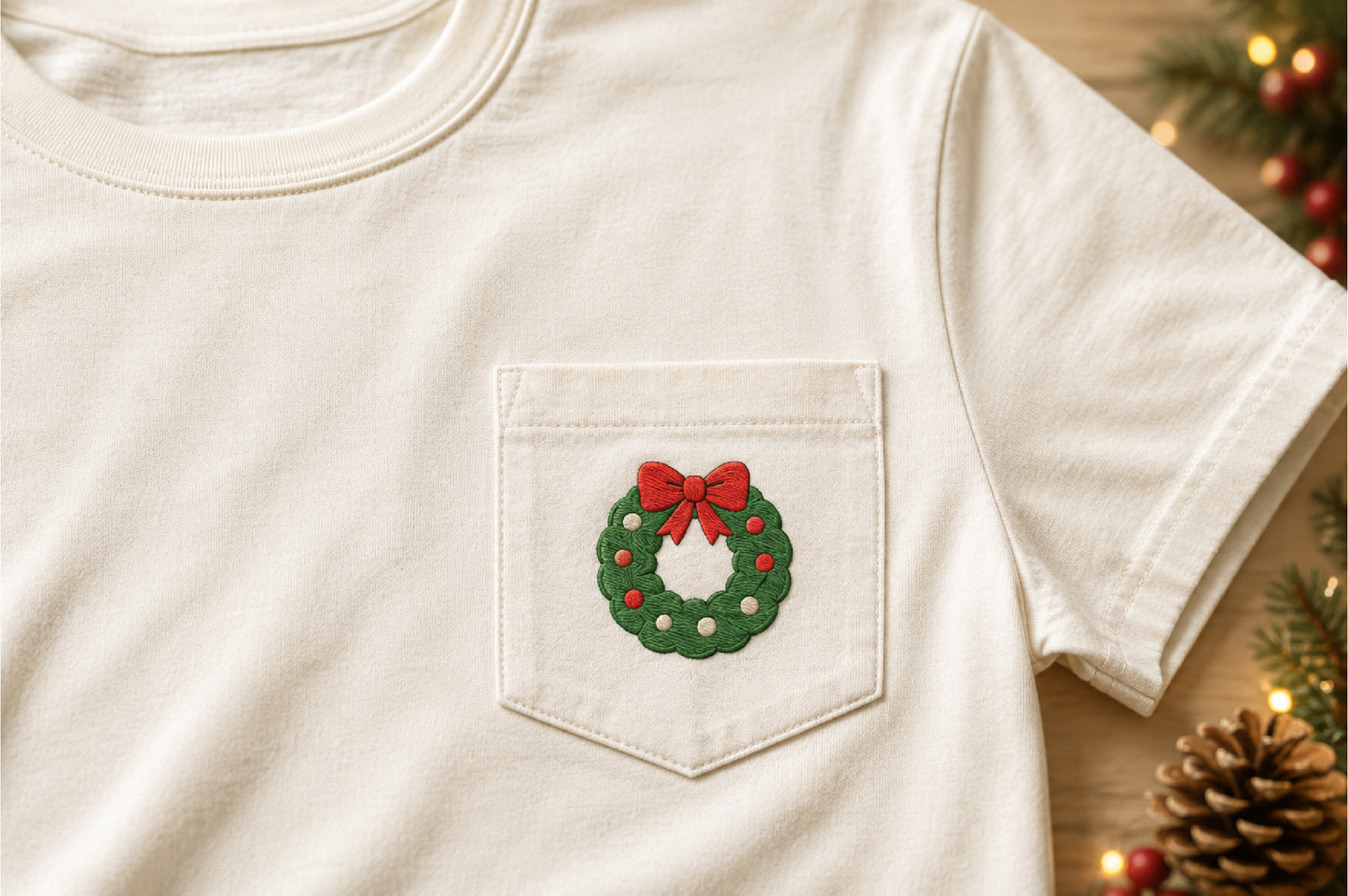 Cute Christmas Machine Embroidery Design – Adorable Holiday Machine Embroidery Pattern, Festive Christmas Embroidery Design