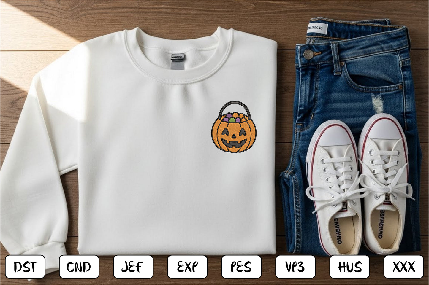 Groovy Halloween Embroidery Bundle – Retro 70s Halloween Machine Embroidery Designs,