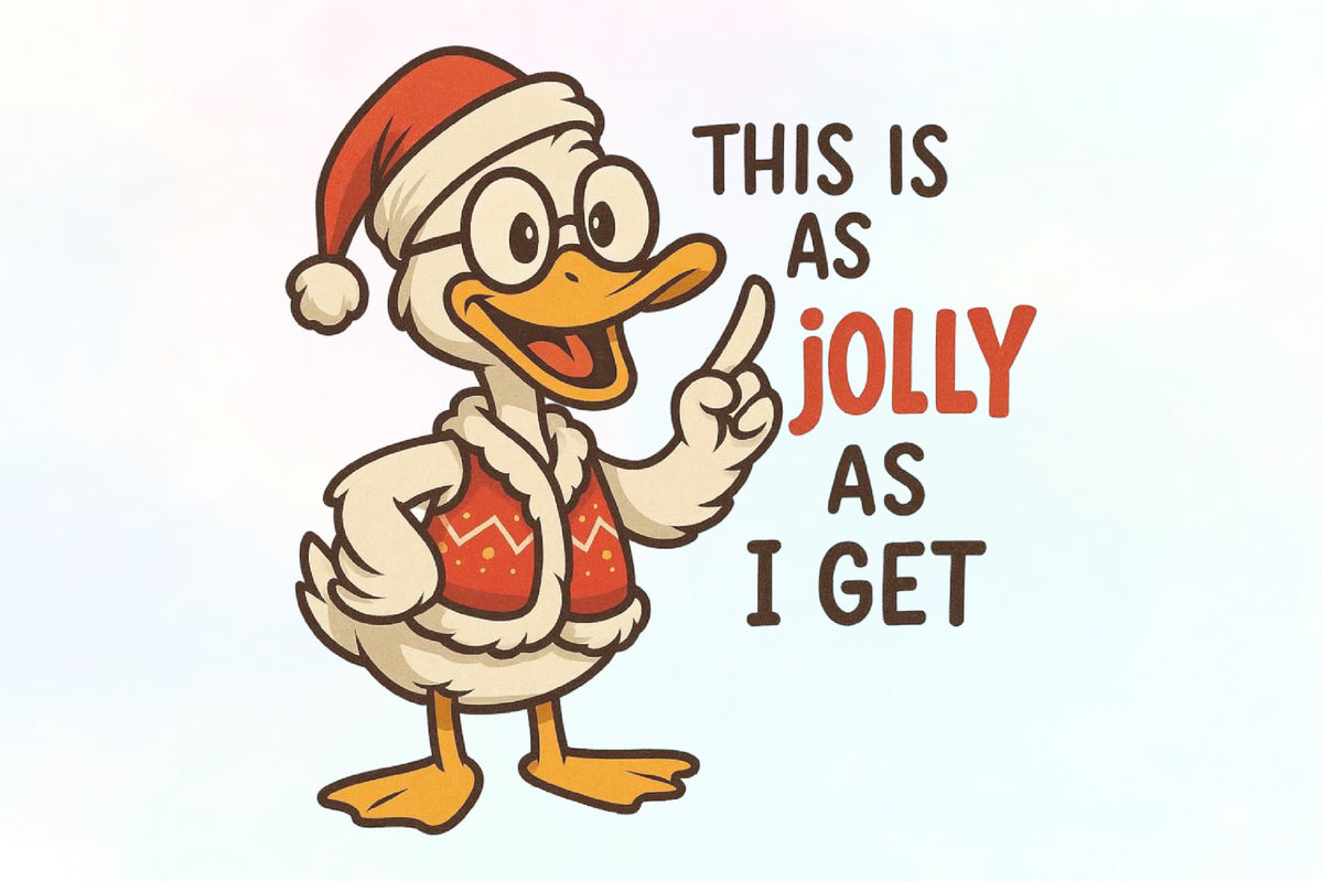 Funny Christmas Duck PNG