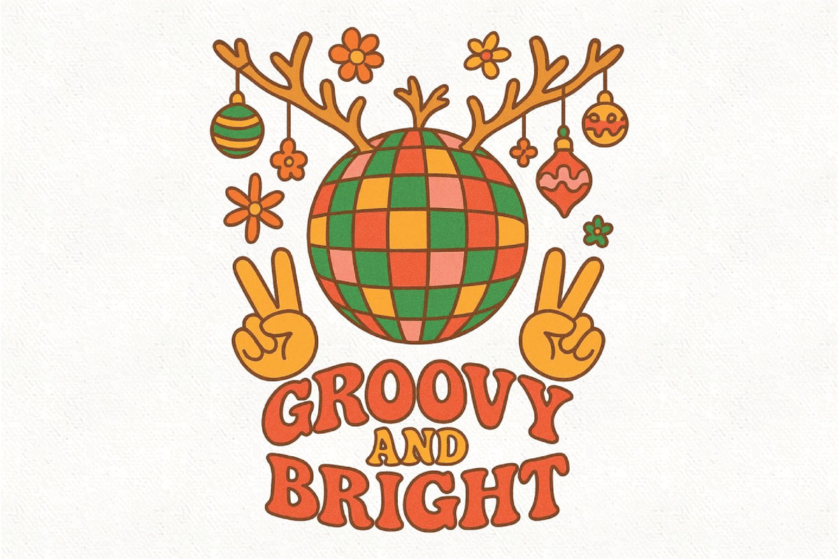 Groovy and Bright Christmas PNG