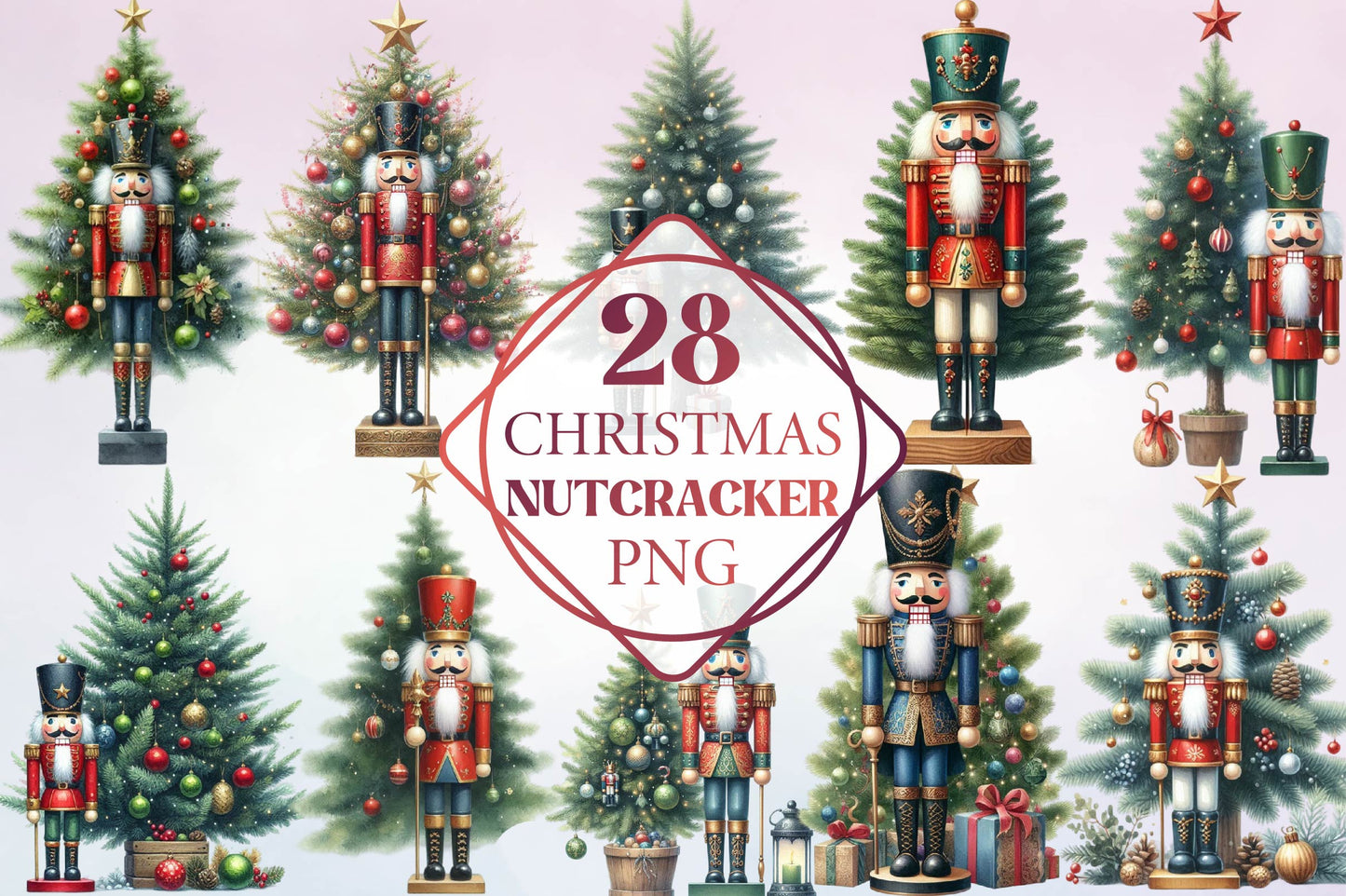 Christmas Nutcracker PNG Clipart Bundle