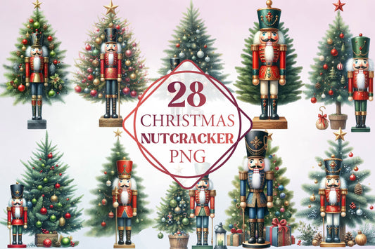 Christmas Nutcracker PNG Clipart Bundle