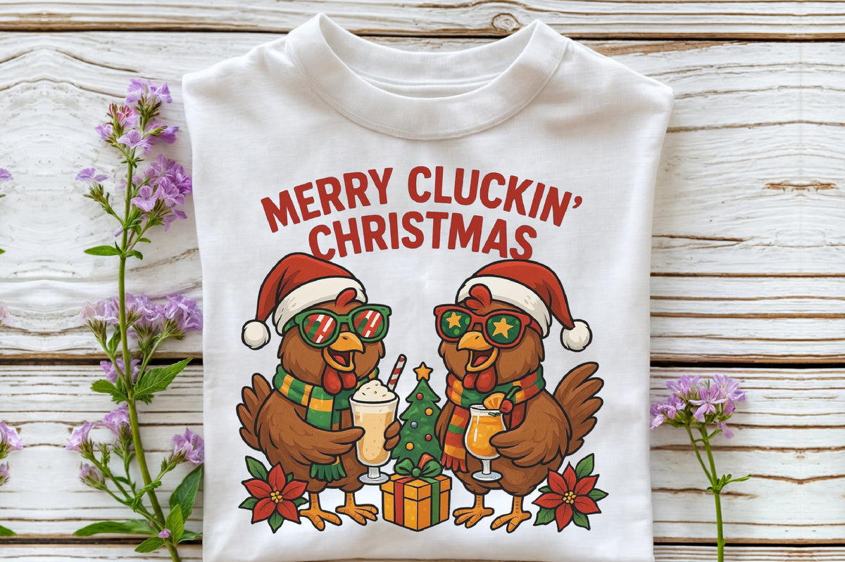 Merry Cluckin Christmas PNG