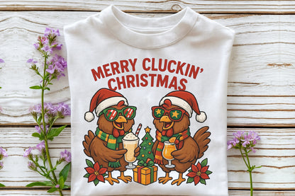 Merry Cluckin Christmas PNG