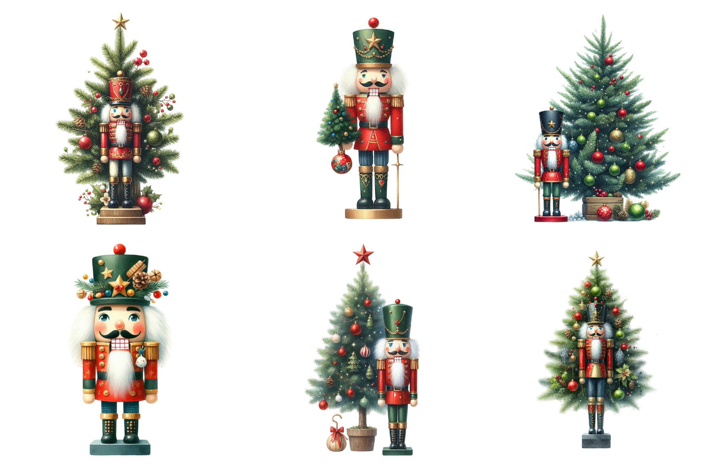 Christmas Nutcracker PNG Clipart Bundle