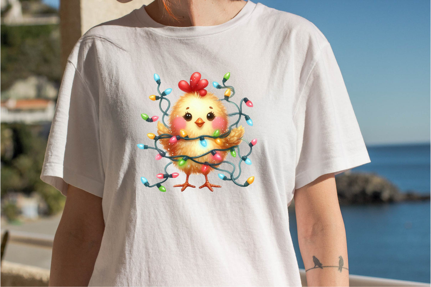 28 Christmas Funny Chicken Clipart Bundle